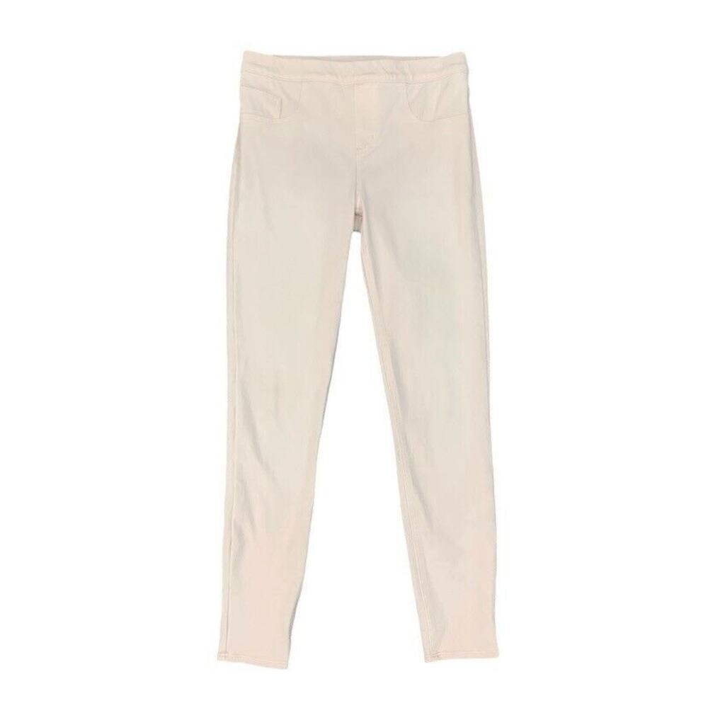 Spanx Jeggings Womens S Small Lt Pink Skinny Ankle Stretch Pull On Back Pockets